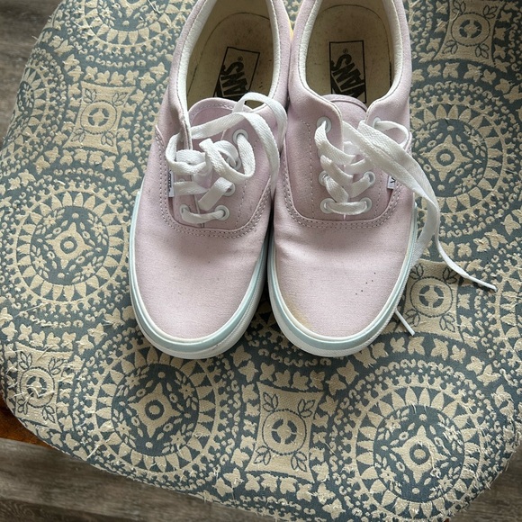 Stylish Pink platform Vans Sneakers - Picture 2 of 4